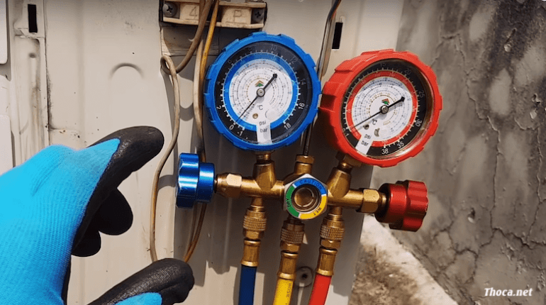 Điều hòa bị thiếu gas